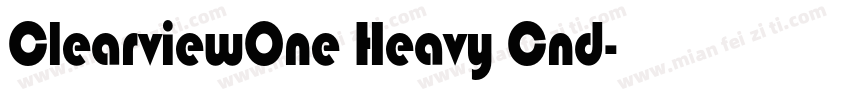 ClearviewOne Heavy Cnd字体转换